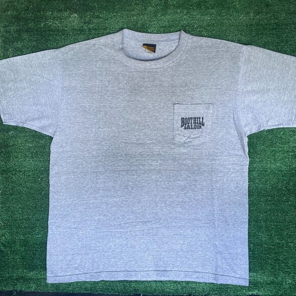 Vintage 90s Boot Hill Saloon Shirt Punk Biker Motorcycle Tee - Picture 5 of 7